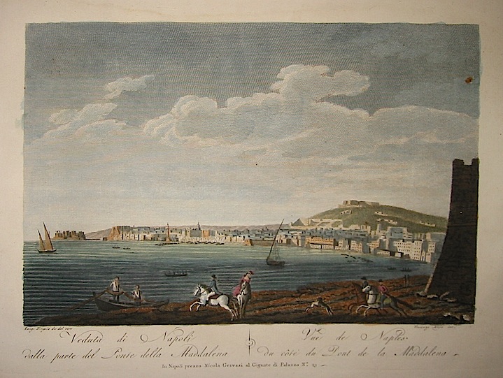 Aloja Vincenzo Veduta di Napoli dalla parte del Ponte della Maddalena 1804 Napoli, presso Nicola Gervasi